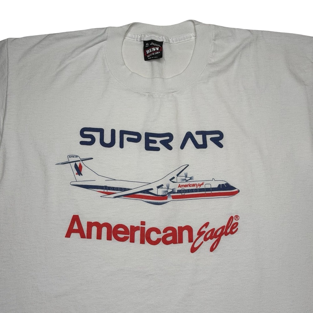 Vintage 90s‎ Super Air x American Eagle Airlines plane shirt